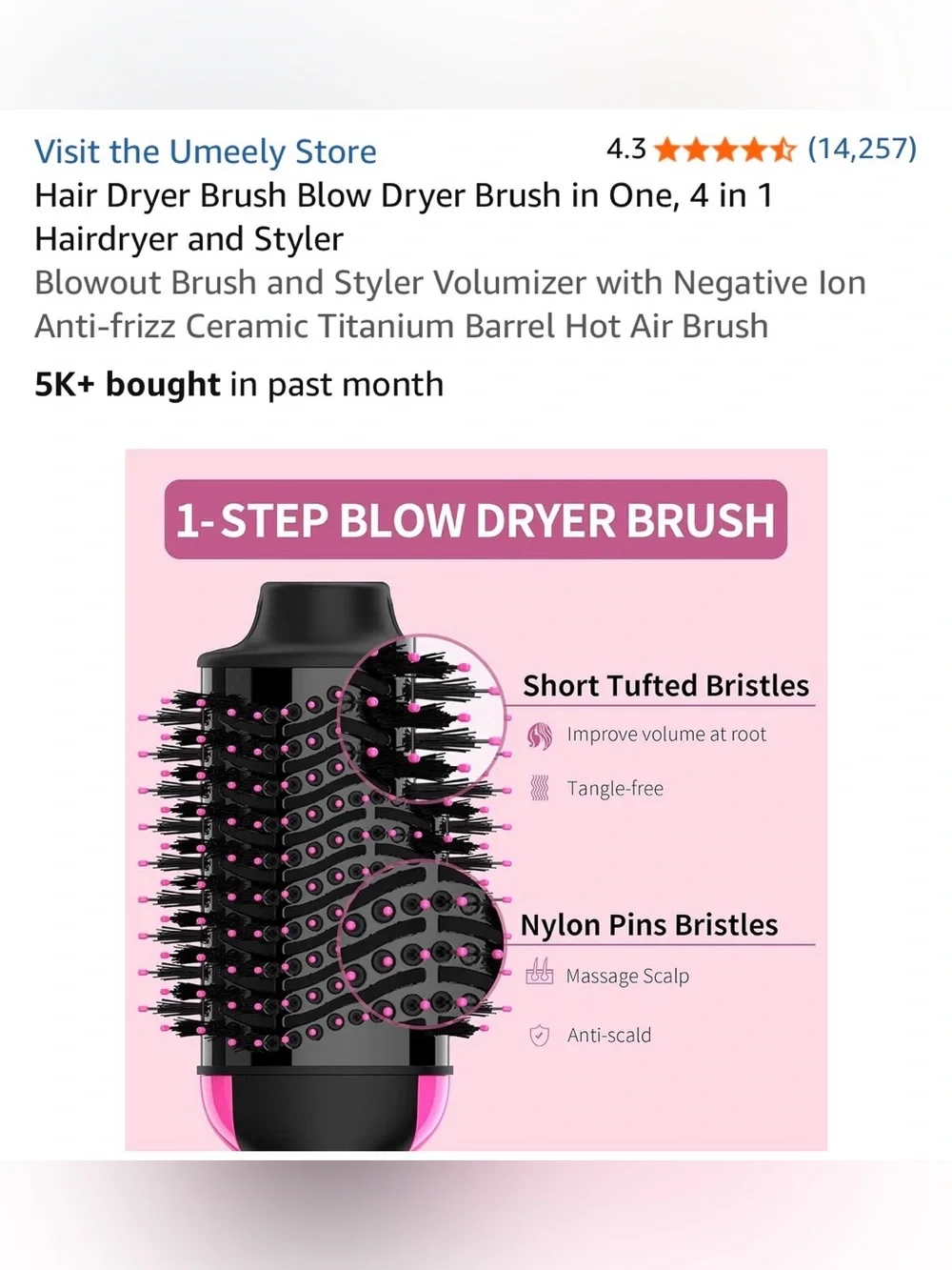 Umeely hair dryer